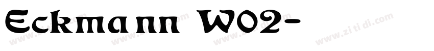 Eckmann W02字体转换
